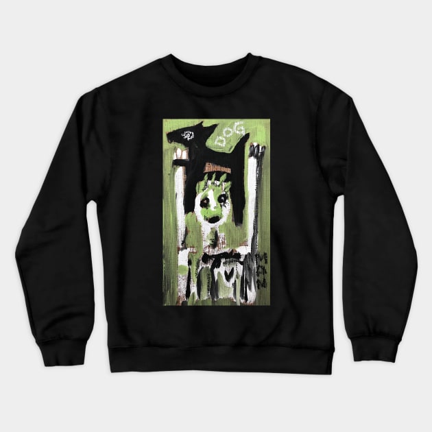 dog Crewneck Sweatshirt by Angel Rivas